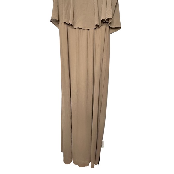 Show Me Your Mumu Caitlin Ruffle Maxi Dress Dune NEW - Picture 6 of 9